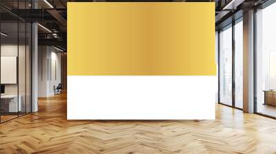 vector design element - gold colored ribbon banner label Wall mural