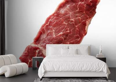 isolated raw steak, raw meat	
 Wall mural