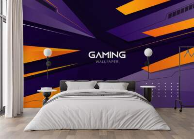 3d Modern Abstract Gaming Wallpaper Background 4k Wall mural