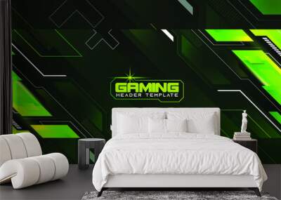 Abstract Gaming Header Banner Background Wall mural