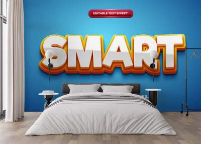 smart cartoon comic hero games 3d editable text effect Wall mural