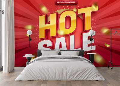 Super Hot Sale 3D editable text effect Wall mural