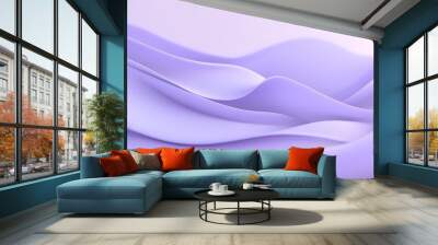 Abstract Purple Waves Wall mural