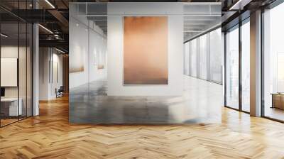 Modern Art Gallery Interior Wall mural