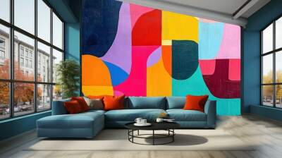 Abstract Colorful Wall Art Wall mural