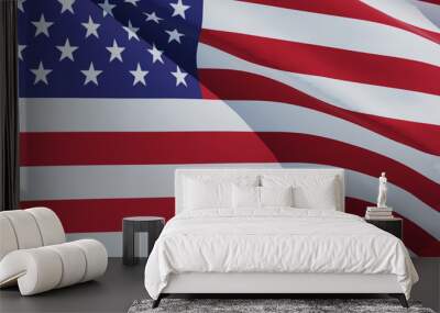 american flag of united states of america Wall mural