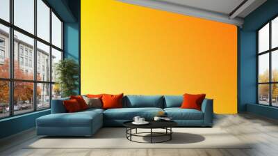 beautiful bright yellow color gradient background with smooth texture Wall mural