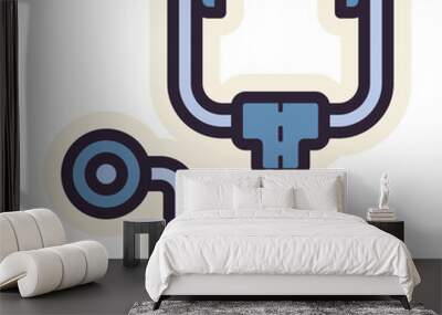 stethoscope sticker Wall mural