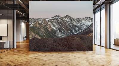 The Picos de Europa, a mountainous massif located in the north of Spain that belongs to the central part of the Cantabrian mountain range. . At present, the Picos de Europa National Park is the second Wall mural