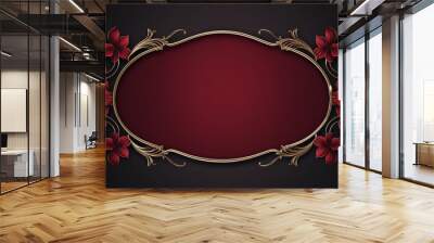 classic background, ornamental frame Wall mural