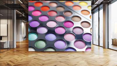 Eyeshadow palette. Wall mural