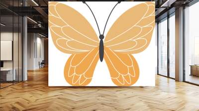 flying butterfly illustration Wall mural