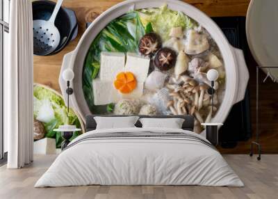 Chicken Nabe, japanese hot pot Wall mural