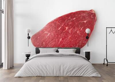 Flank steak, London Broil, Jiffy steak on white background Wall mural