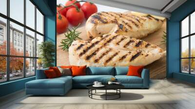 grilled chicken breast Wall mural