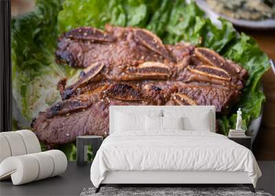 korean style BBQ of short rib bone in Wall mural