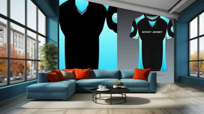 T-shirt sports abstract texture football design for racing soccer gaming motocross gaming cycling Wall mural