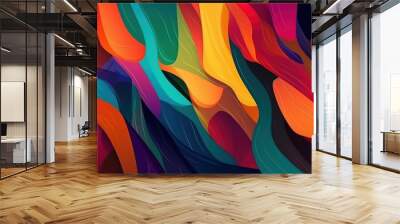 abstract colorful background with waves HD 8K wallpaper Stock Photography Photo Image Wall mural