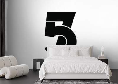 57 letter original monogram logo design Wall mural