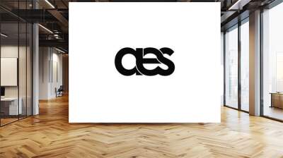 aes letter original monogram logo design Wall mural