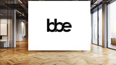 bbe letter original monogram logo design Wall mural