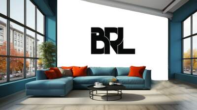 brl letter original monogram logo design Wall mural