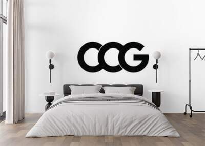 ccg letter original monogram logo design Wall mural