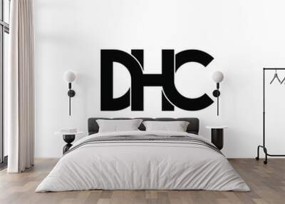 dhc letter original monogram logo design Wall mural