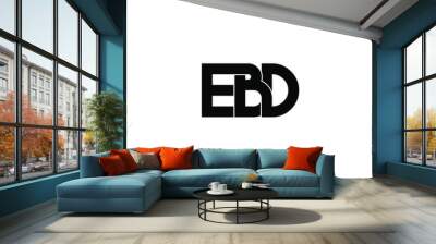 ebd letter original monogram logo design Wall mural