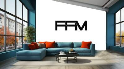 ffm initial letter monogram logo design Wall mural