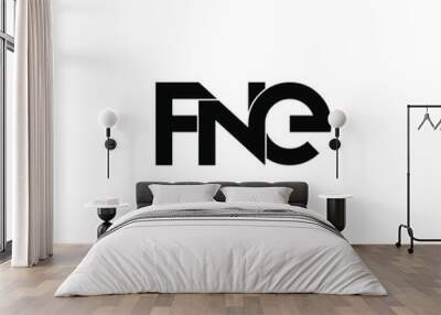 fne initial letter monogram logo design Wall mural