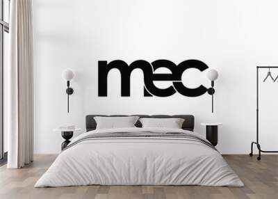 mec initial letter monogram logo design Wall mural