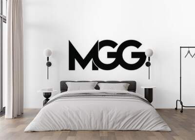 mgg letter original monogram logo design Wall mural