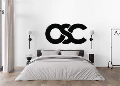 osc letter original monogram logo design Wall mural