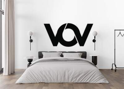 vov letter original monogram logo design Wall mural