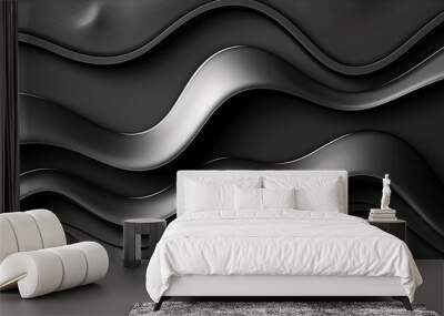 black and white background Wall mural