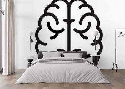 Brain icon logo Wall mural