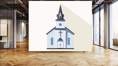 Church Vector Illustration flat design Wall mural