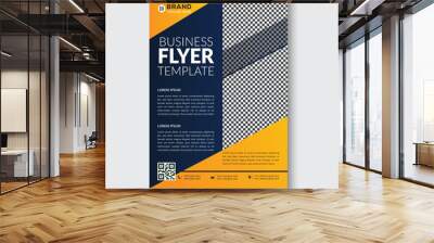 Creative corporate business flyer design template Wall mural