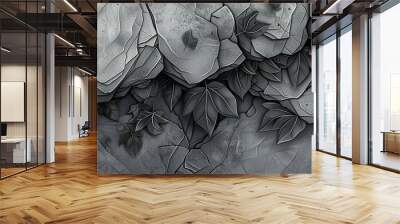 crumpled paper texture Wall mural