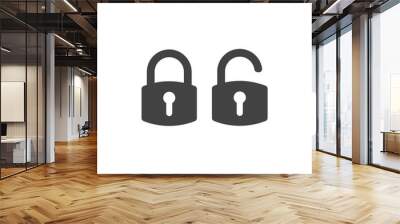 Lock icon,Security symbol for your web site design Wall mural