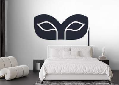 Mask icon vector illustration. Mask symbol isolated on white background Wall mural