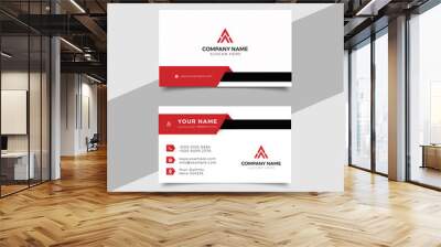 Modern professional business card Premium Vector Wall mural