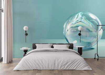 Illustrative Background of a Water Drop Sphere Wall mural