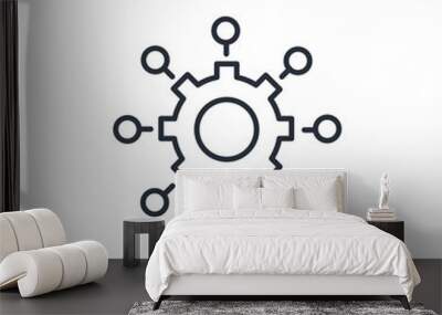 Productivity icons  symbol vector elements for infographic web Wall mural