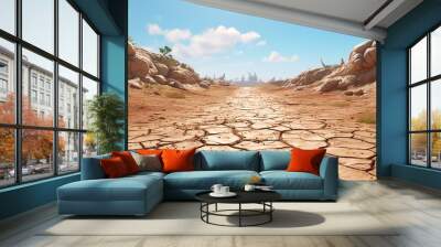 red rock Wall mural