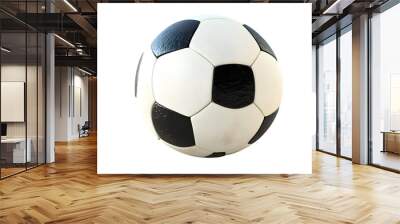 Soccer ball isolated on a white background with full depth of field, high detail Wall mural