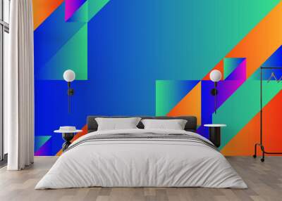 Colourful Abstract Geometric Background Wall mural