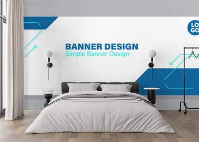 Modern banner in futuristic style.web banner templates, information protection, big data, Scientific, technology and technical concept. Wall mural