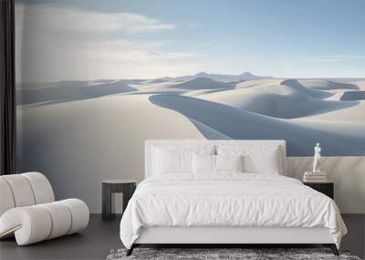 white sand dunes HD 8K wallpaper Stock Photographic Image Wall mural